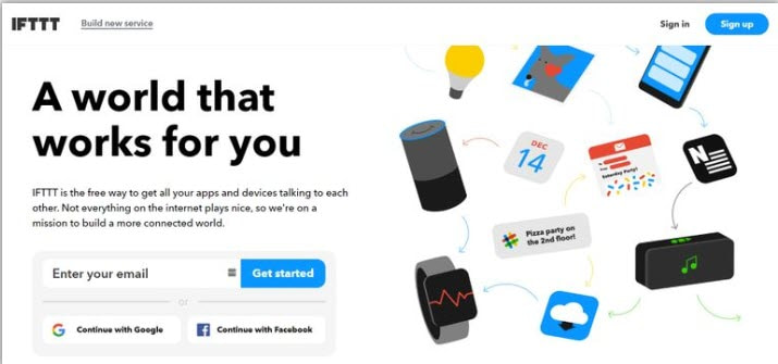 IFTTT is a totally free tool